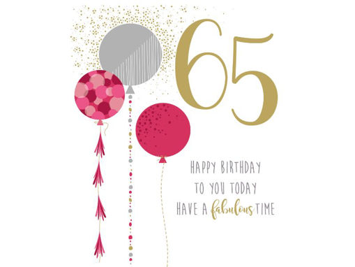 Picture of 65TH BIRTHDAY CARD